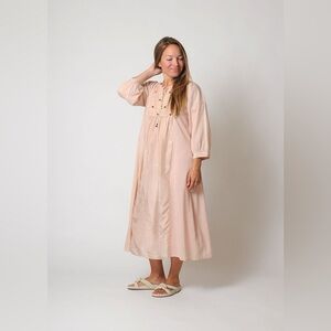 Neem  Light Pink Button-Front Dress